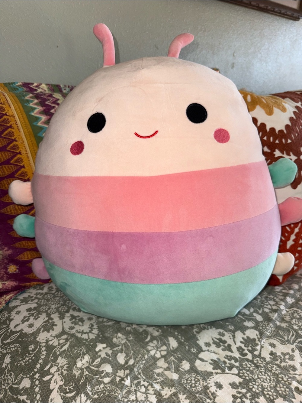 Squishmallow 16” Large Caterpillar Plush Manu
